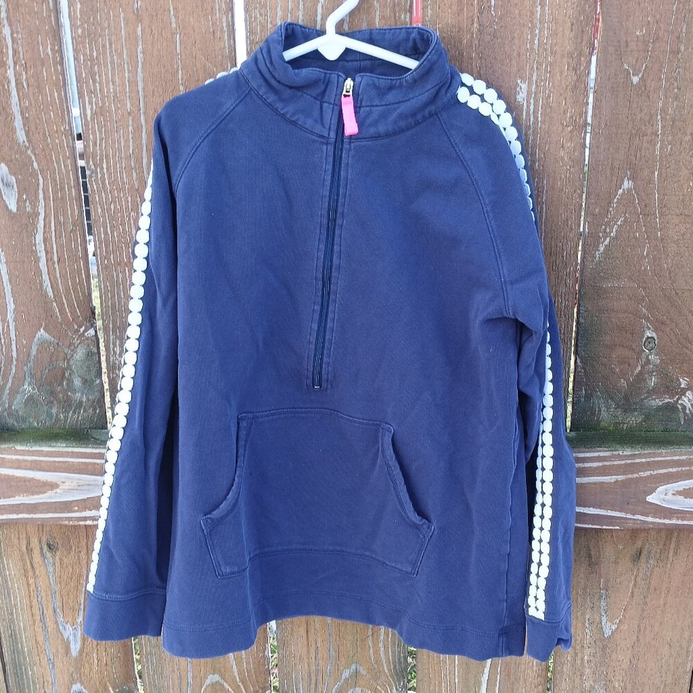 Girls' Lilly Pulitzer Blue w/ White Trim Jacket Sz. XL